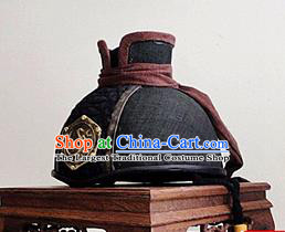 Chinese Traditional Handmade Ming Dynasty Blades Hat Ancient Drama Swordsman Headwear for Men