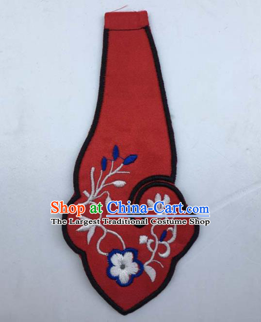 Chinese Traditional Embroidery Red Shoulder Accessories National Embroidered Cloud Patch