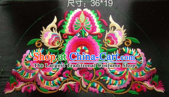 Chinese Traditional National Embroidered Applique Dress Patch Embroidery Cloth Accessories