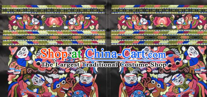Chinese Traditional Embroidered Immortals Myth Applique National Dress Patch Embroidery Cloth Accessories