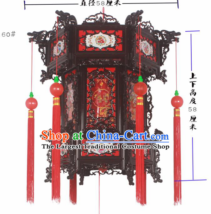 Chinese Traditional Handmade Palace Lantern Asian New Year Lantern Ancient Ceiling Lamp
