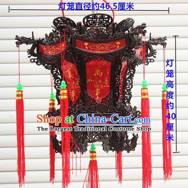 Chinese Traditional New Year Wedding Wood Palace Lantern Asian Handmade Lantern Ancient Lamp