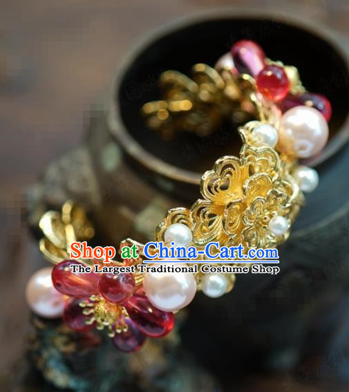 Traditional Chinese Handmade Court Bracelet Jewelry Accessories Ancient Princess Bangle for Women