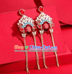 Traditional Chinese Handmade Court Ear Accessories Classical Peking Opera Earrings for Women