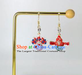 Traditional Chinese Classical Beijing Opera Earrings Handmade Court Ear Accessories for Women