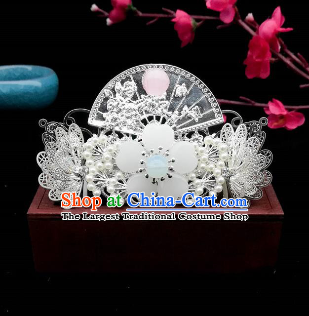 Traditional Chinese Hanfu Butterfly Pine Hair Comb Ancient Court Princess Hairpins Hair Accessories for Women