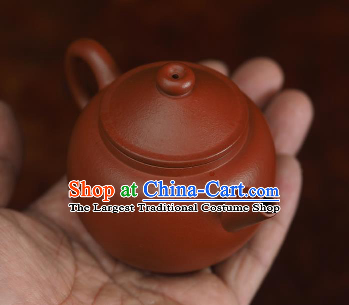 Traditional Chinese Handmade Chaozhou Zisha Teapot Dark Red Clay Pottery Teapot