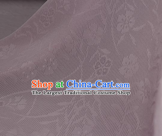 Traditional Chinese Classical Orchid Pattern Pink Silk Fabric Ancient Hanfu Dress Silk Cloth