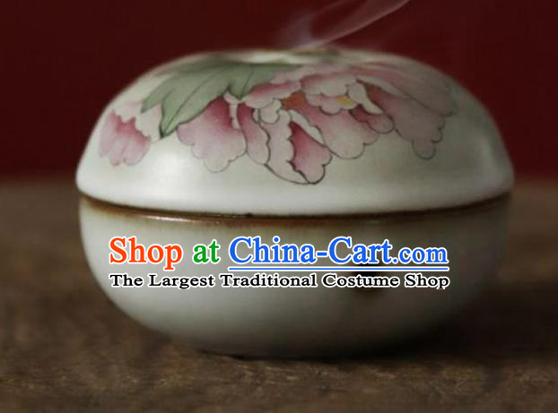 Chinese Classical Handmade Jingdezhen Shi Enamel Censer Porcelain Ceramics Incense Burner