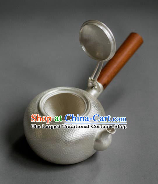 Traditional Chinese Handmade Kung Fu Teapot Silver Teapot