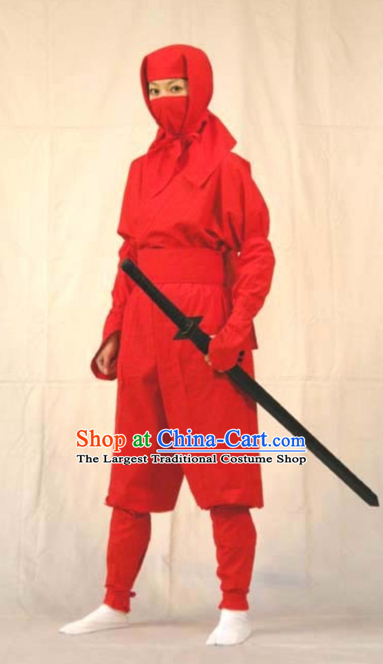 Ancient Japanese Ninja Costume Japan Ninja Costumes Fighter Suits Complete Set for Men or Women