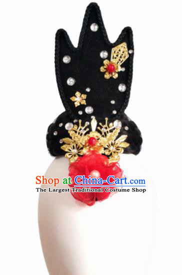 Chinese Traditional Classical Dance Hair Accessories Fan Dance Wig Chignon Headdress for Women