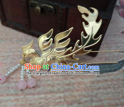Chinese Traditional Princess Phoenix Tassel Hairpins Ancient Court Lady Hair Accessories for Women