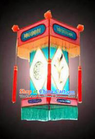 Chinese Traditional Handmade Blue Palace Lantern New Year Hanging Lamp Lantern Festival Lanterns