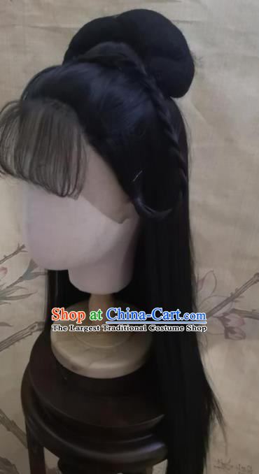 Chinese Traditional Cosplay Princess Wigs Ancient Nobility Lady Wig Sheath Hair Accessories for Women