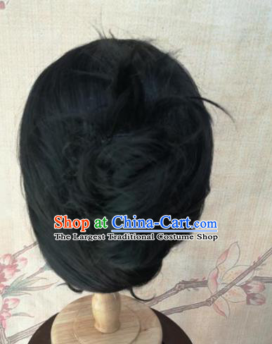 Chinese Traditional Cosplay Swordswoman Tong Xiangyu Wigs Ancient Nobility Lady Wig Sheath Hair Accessories for Women