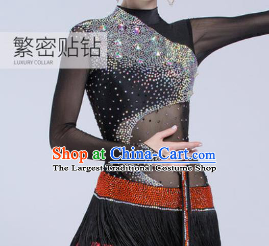 Professional Latin Dance Competition Dress Modern Dance International Rumba Dance Costume for Women