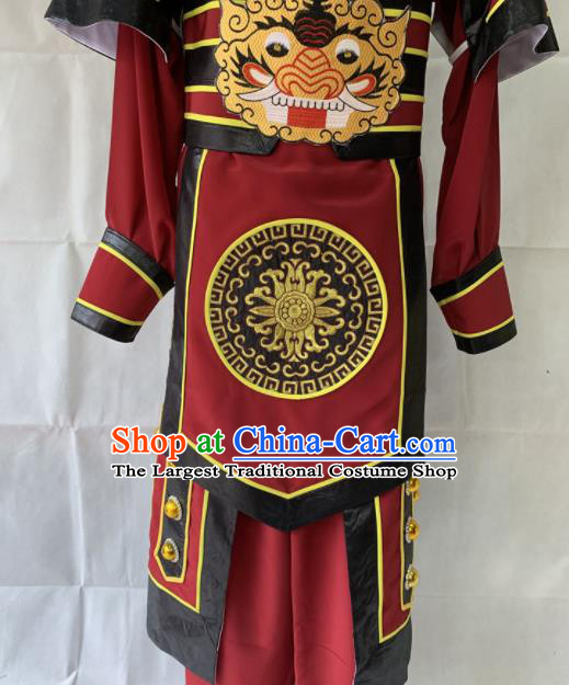Chinese Beijing Opera Takefu Clothing Traditional Peking Opera Soldier Costume for Men