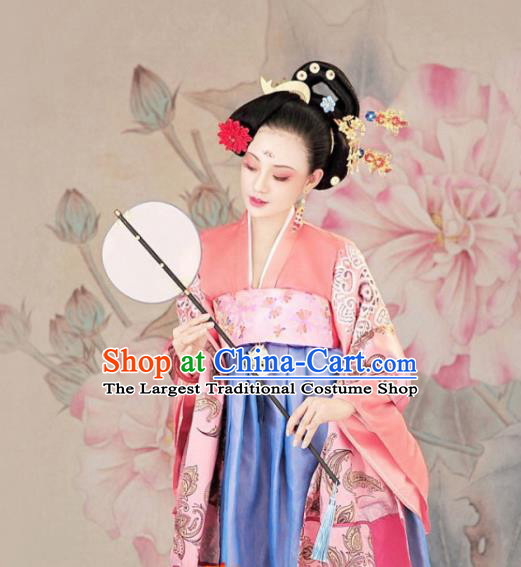 Ancient Chinese Imperial Consort Hanfu Dress Traditional Tang Dynasty Court Queen Historical Costumes for Women