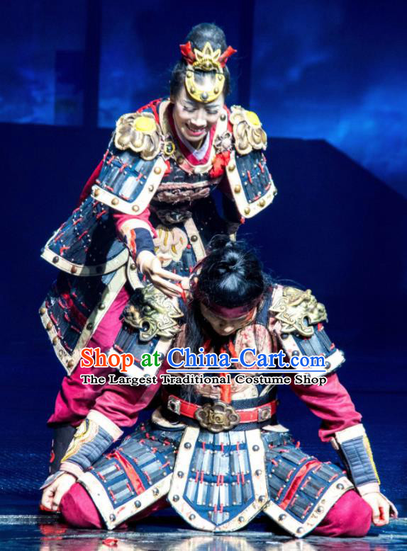Chinese The Romantic Show of Sanya Stage Performance General Dance Costumes and Headpiece for Women for Men