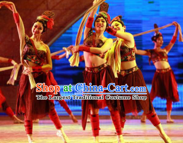 Chinese Back to Song Dynasty Classical Dance Dress Stage Performance Costume for Women