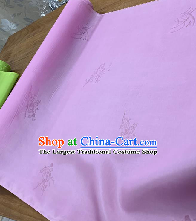 Chinese Classical Pattern Pink Silk Fabric Traditional Ancient Hanfu Dress Brocade Cloth