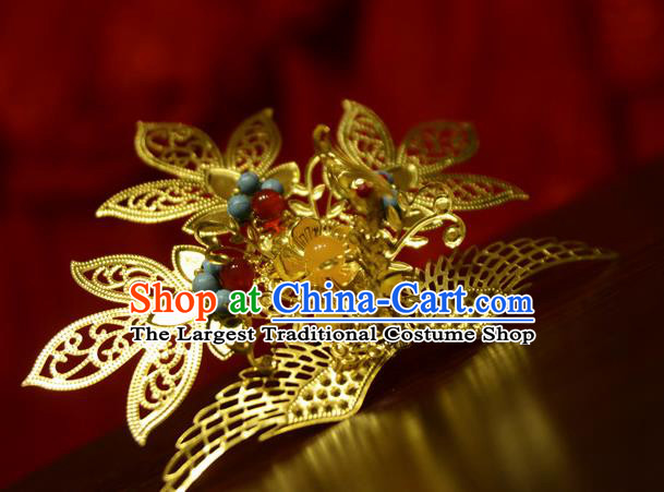 Chinese Ancient Court Queen Hair Crown Hairpins Traditional Classical Hanfu Hair Accessories for Women