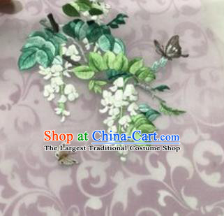 Chinese Traditional Suzhou Embroidery Flos Sophorae Cloth Accessories Embroidered Patches Embroidering Craft