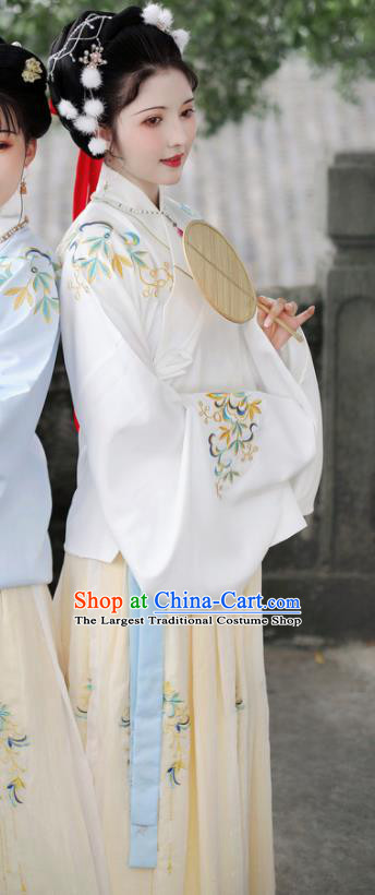 Traditional Chinese Ming Dynasty Court Princess Embroidered Hanfu Dress Ancient Nobility Lady Replica Costume for Women