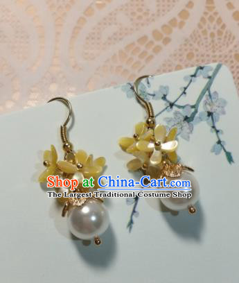 Traditional Chinese Classical Osmanthus Fragrans Earrings Hanfu Jewelry Accessories for Women