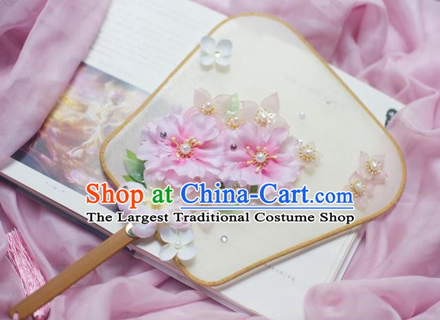 Traditional Chinese Hanfu Silk Fans Ancient Princess Palace Fans for Women