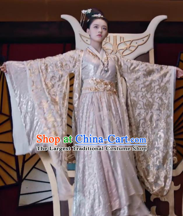 Fights Break Sphere Ancient Chinese Royal Princess Xiao Xuner Lin Yun Hanfu Dress Costumes for Women