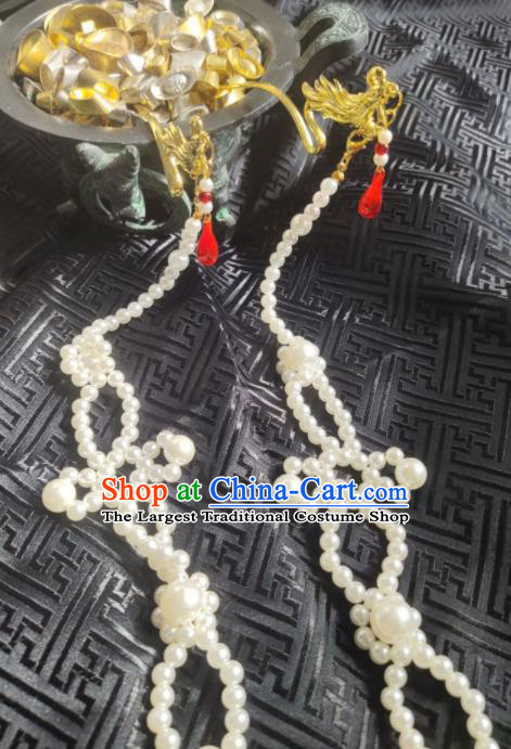 Traditional Chinese Hanfu Palace Phoenix Tassel Hairpins Ancient Princess Hair Accessories for Women