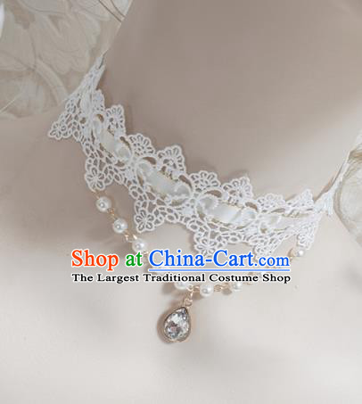 Top Grade Gothic Lace Necklace Handmade Necklet Accessories for Women