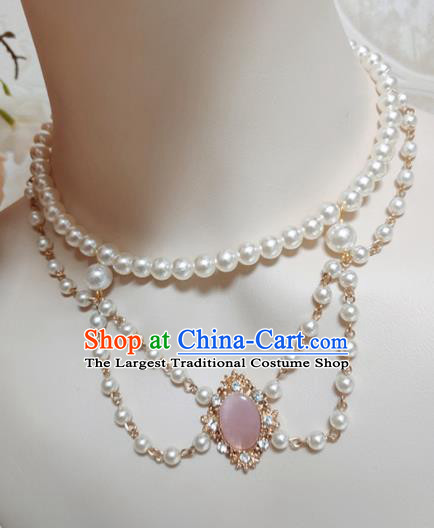 Top Grade Gothic Rose Chalcedony Necklace Handmade Necklet Accessories for Women