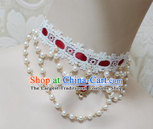 Top Grade Gothic Princess Ruby Necklace Handmade Necklet Accessories for Women