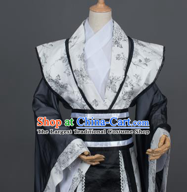 Traditional Chinese Cosplay Royal Highness Prince Costumes Ancient Swordsman Hanfu Clothing for Men