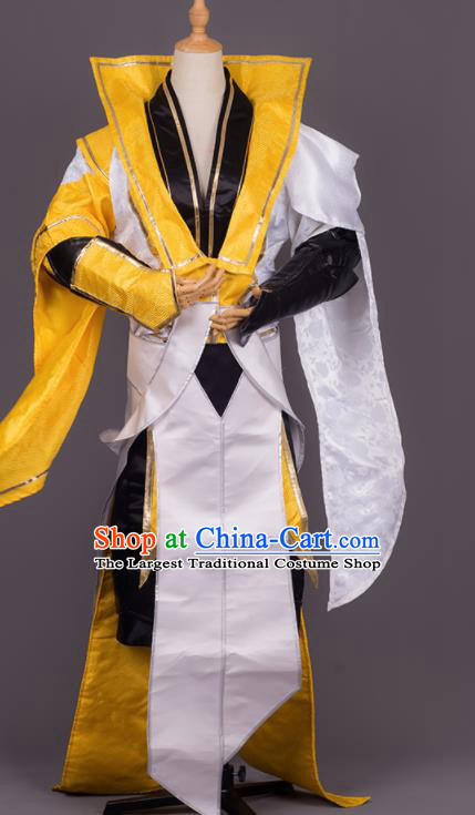 Traditional Chinese Cosplay Crown Prince Costumes Ancient Swordsman Hanfu Clothing for Men