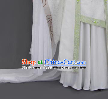Traditional Chinese Cosplay Queen Green Dress Ancient Drama Female Swordsman Costumes for Women