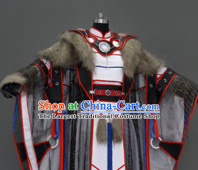 Chinese Traditional Cosplay King Costumes Ancient Swordsman Clothing for Men