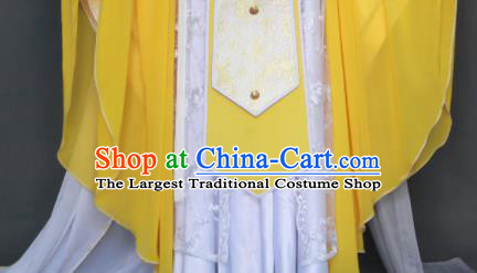Customize Chinese Traditional Cosplay Taoist King Yellow Costumes Ancient Swordsman Clothing for Men