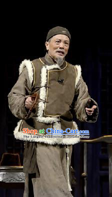 Chinese Drama Traditional Remedy Qing Dynasty Old Civilian Clothing Stage Performance Dance Costume for Men