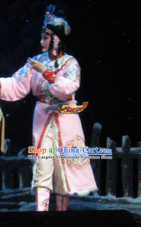 Su Wu In Desert Chinese Peking Opera Pink Dress Stage Performance Dance Costume and Headpiece for Women