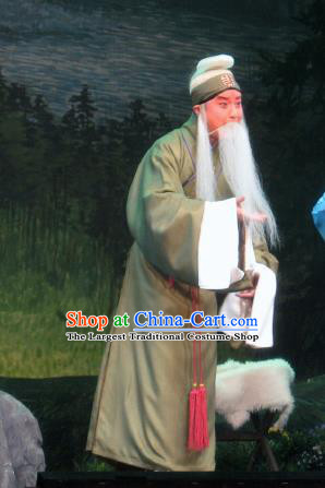 Su Wu In Desert Chinese Beijing Opera Shepherd Khaki Clothing Stage Performance Dance Costume and Headpiece for Men