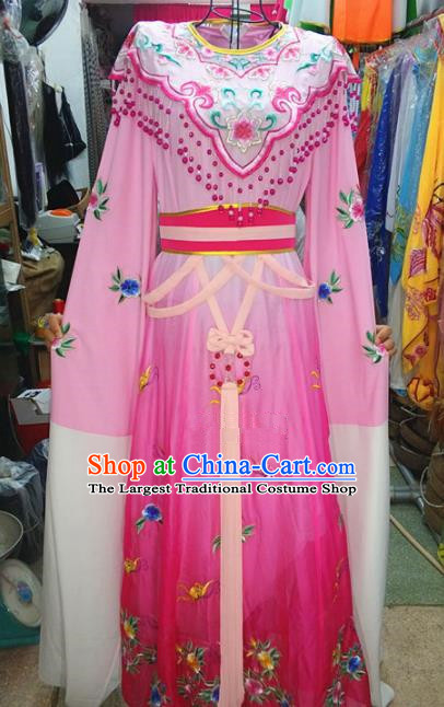 Chinese Traditional Beijing Opera Actress Costume Peking Opera Princess Rosy Dress for Adults