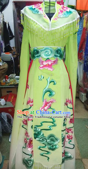 Chinese Traditional Beijing Opera Princess Costume Peking Opera Actress Green Dress for Adults