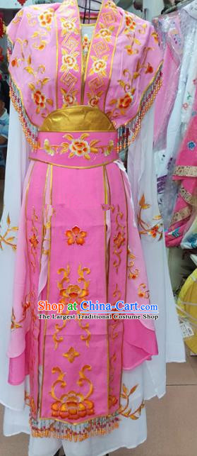 Chinese Traditional Beijing Opera Princess Pink Dress Peking Opera Actress Costume for Adults
