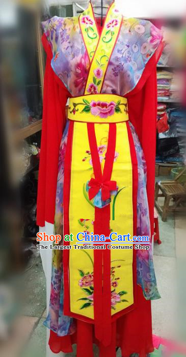 Chinese Traditional Beijing Opera Red Dress Peking Opera Actress Water Sleeve Costume for Adults