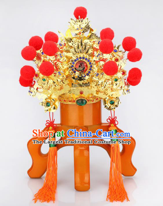 Chinese Traditional Religious Hair Accessories Taoism Feng Shui Marshal Guan Hat