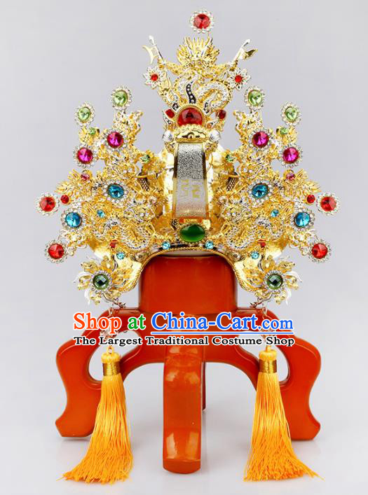 Chinese Traditional Religious Hair Accessories Feng Shui Taoism Head Coronet
